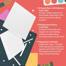 Charger l'image dans la galerie, Bearly Art The Polar Collection Cubies Adhesive Foam Tape. Starter Pack boasts 1248 total pieces. Available at Embellish Away in Bowmanville Ontario Canada.