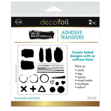 Charger l'image dans la galerie, Brutus Monroe - Deco Foil Adhesive Transfer Sheets - Dazzling Doodles. Make your mark with Deco Foil Adhesive Transfer Designs - which features designs and coordinating words in the signature Brutus Monroe style. Available at Embellish Away located in Bowmanville Ontario Canada.