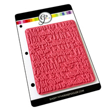 Charger l'image dans la galerie, Catherine Pooler - Background Stamp - Block & Script Birthday. This stamp mixes fonts repeating "happy birthday" and "party"- create beautiful texture on your project. Ink up the stamp in multiple colors or try white embossing and ink blending over top. Available at Embellish Away located in Bowmanville Ontario Canada.