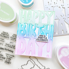 Charger l'image dans la galerie, Catherine Pooler - Cover Plate Die - Balloon Letter Birthday. Available at Embellish Away located in Bowmanville Ontario Canada. Example by Catherine Pooler Designs brand Ambassador.