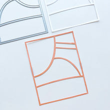 Charger l'image dans la galerie, Catherine Pooler - Cover Plate Die - Court Side. Inspired by the lines on a tennis or pickle ball court, this geometric cover plate has large open shapes for fun layering options on your cards. Available at Embellish Away located in Bowmanville Ontario Canada.