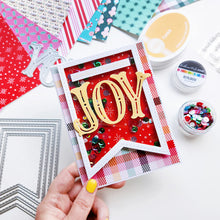 將圖片載入圖庫檢視器 Catherine Pooler - Dies - Nested Stitched Banner. Includes four sizes of nesting banners, each with charming stitched details. You can even punch a hole and use these versatile dies as a base for gift tags. Available at Embellish Away located in Bowmanville Ontario Canada. Example by Catherine Pooler Designs.