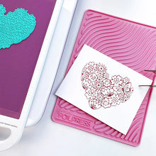 Charger l'image dans la galerie, Catherine Pooler - Hot Foil Plate - Hearts Aflutter. Foil a beautiful statement piece with the Hearts Aflutter Foil Plate. This floral heart features a butterfly and is a large image to fill your card front. Available at Embellish Away located in Bowmanville Ontario Canada. Example by brand ambassador.