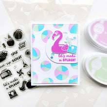 Cargar imagen en el visor de la galería, Catherine Pooler - Layered Stencil - Having a Ball. Available at Embellish Away located in Bowmanville Ontario Canada. Example by Catherine Pooler Designs brand ambassador.