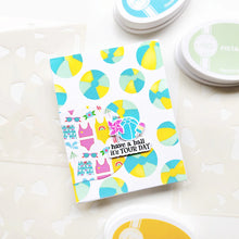 Cargar imagen en el visor de la galería, Catherine Pooler - Layered Stencil - Having a Ball. Available at Embellish Away located in Bowmanville Ontario Canada. Example by Catherine Pooler Designs brand ambassador.