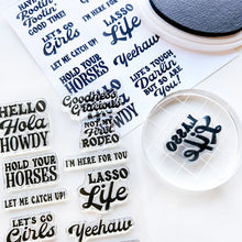Charger l'image dans la galerie, Catherine Pooler - Sentiment Stamps - Lasso Life. Available at Embellish Away located in Bowmanville Ontario Canada.