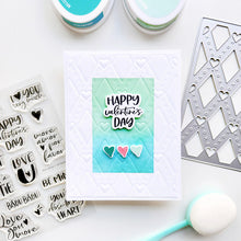 Load image into Gallery viewer, Catherine Pooler - Sentiments Stamp & Die Set - More Amor. Available at Embellish Away located in Bowmanville Ontario Canada. Example by brand ambassador.