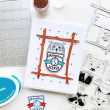 Cargar imagen en el visor de la galería, Catherine Pooler - Sentiments Stamp & Die Set - Wilderness Collector. Travel badges. Available at Embellish Away located in Bowmanville Ontario Canada. Example by brand ambassador.