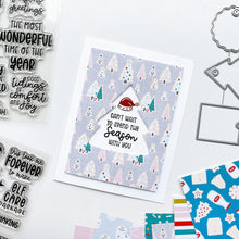 Load image into Gallery viewer, Catherine Pooler - Sentiments Stamps - No Shaking. Make the perfect gift tags this season with the No Shaking Sentiments Stamp Set. This adorable set has cute sentiments like "this package does not contain fruitcake" and "do not open 'til Christmas". Available at Embellish Away located in Bowmanville Ontario Canada. Example by brand ambassador.