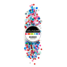 Cargar imagen en el visor de la galería, Catherine Pooler - Sequin Mix - Milwaukee. Teal, red and pink with loads of sparkle and mirror pops...the Milwaukee Sequin Mix is ready to make "happy days"! Available at Embellish Away located in Bowmanville Ontario Canada.