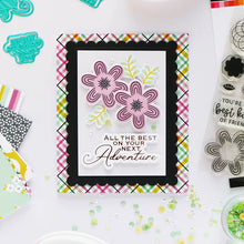 Load image into Gallery viewer, Catherine Pooler - Stamp & Die Set - My Favorite Floral. A favorite mix of spirograph inspired doodles and floral blooms come together to make My Favorite Floral Stamp Set and Dies. Available at Embellish Away located in Bowmanville Ontario Canada Example by brand ambassador.