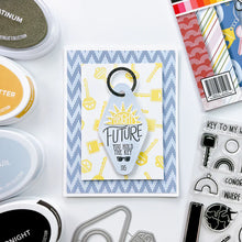 Load image into Gallery viewer, Catherine Pooler - Stamp & Die Set - Charming Keys. For all of life's moments where you are moving up or moving out, we have the Charming Keys Stamp Set and Dies! Available at Embellish Away located in Bowmanville Ontario Canada. Example by brand ambassador.