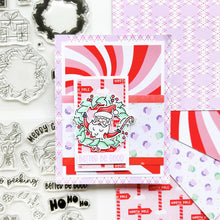 Load image into Gallery viewer, Catherine Pooler - Sentiments Stamp & Die Set - Santa's Crew. Available at Embellish Away located in Bowmanville Ontario Canada. Example by Amanda at Catherine Pooler Designs.