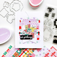Load image into Gallery viewer, Catherine Pooler - Sentiments Stamp & Die Set - Season's Peekings. Available at Embellish Away located in Bowmanville Ontario Canada. Example by Kimberly at Catherine Pooler Designs.