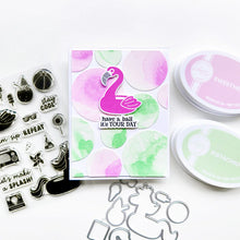 Cargar imagen en el visor de la galería, Catherine Pooler - Stamp & Die Set - Swim Sip Repeat. Available at Embellish Away located in Bowmanville Ontario Canada. Example by Catherine Pooler Designs Ambassador.