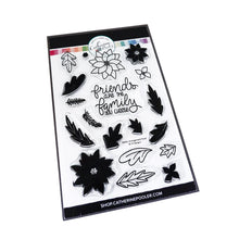 Load image into Gallery viewer, Catherine Pooler - Stamp & Die Set - Winter Arrangement. The Winter Arrangement Floral Stamp & Die Set has a variety of stamps to color or layer for creating beautiful wreaths and swags. Create layers using the dies to make your wreath building a breeze. Available at Embellish Away located in Bowmanville Ontario Canada