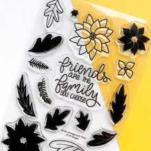 Load image into Gallery viewer, Catherine Pooler - Stamp & Die Set - Winter Arrangement. The Winter Arrangement Floral Stamp & Die Set has a variety of stamps to color or layer for creating beautiful wreaths and swags. Create layers using the dies to make your wreath building a breeze. Available at Embellish Away located in Bowmanville Ontario Canada