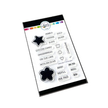 Cargar imagen en el visor de la galería, Catherine Pooler - Stamps - 2023 Colors. Label your swatches and get organized with the 2023 Colors Stamp Set. This set includes each of the new colors released in 2023 as an individual stamp. There is also a fun flower, star and other check boxes that you can use for cute labeling options. Available at Embellish Away located in Bowmanville Ontario Canada.