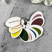 Load image into Gallery viewer, Catherine Pooler - Stamps - Spa Colors. Updated to include the new 2023 Colors! Label your swatches and get organized with the Spa Colors Stamp Set. This set includes each of the Spa Color Ink Names as an individual stamp. Available at Embellish Away located in Bowmanville Ontario Canada. Example by brand ambassador.