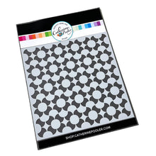 Load image into Gallery viewer, Catherine Pooler - Stencil - Daisy Duke. The Daisy Duke Stencil is a floral inspired, repeating geometric pattern that celebrates summery fun. Blend some ink over it to add a fun pattern or use your favorite mediums for added texture. Available at Embellish Away located in Bowmanville Ontario Canada.