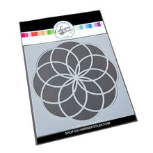 Charger l'image dans la galerie, Catherine Pooler - Stencil - Spirodahlia. Add a doodle-style dahlia to your next card or project with the Spirodahlia Stencil. Grab your ink blending brushes or favorite medium and have fun creating with this large geometric bloom stencil. Available at Embellish Away located in Bowmanville Ontario Canada.