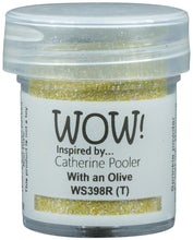 將圖片載入圖庫檢視器 Catherine Pooler - WOW - Special Color Embossing Glitter - Regular - With an Olive. Available at Embellish Away located in Bowmanville Ontario Canada.