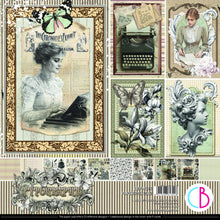 Load image into Gallery viewer, Ciao Bella - 12X12 Paper Pad - 12Pk - Typographic. Includes 12 Sheets. Available at Embellish Away located in Bowmanville Ontario Canada.