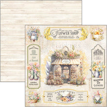 Load image into Gallery viewer, Ciao Bella - 12X12 Paper Pad - Flower Shop. Includes 12 sheets. Available at Embellish Away located in Bowmanville Ontario Canada.