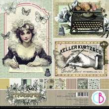 Load image into Gallery viewer, Ciao Bella - 12X12 Patterns Paper Pad - Typographic. Includes 8 Sheets. Available at Embellish Away located in Bowmanville Ontario Canada.