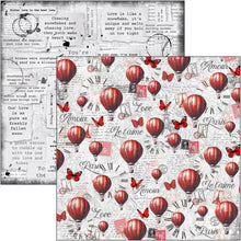 Load image into Gallery viewer, Ciao Bella - 12x12 Patterns Pad - 8/Pkg - Paris Je t’aime. “Paris Je t’aime” is an elegant and modern collection that celebrates Paris with a refined combination of white, black, and red details. Available at Embellish Away located in Bowmanville Ontario Canada.