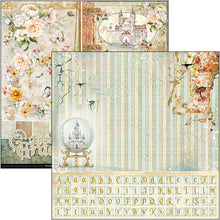 Load image into Gallery viewer, Ciao Bella - 12x12 Patterns Pad - 8 Sheets - Reign of Grace. The Patterns Pad is more than only textures and backgrounds. It features beautiful artwork to complete the collection’s storytelling. Available at Embellish Away located in Bowmanville Ontario Canada.