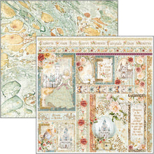 Load image into Gallery viewer, Ciao Bella - 12x12 Patterns Pad - 8 Sheets - Reign of Grace. The Patterns Pad is more than only textures and backgrounds. It features beautiful artwork to complete the collection’s storytelling. Available at Embellish Away located in Bowmanville Ontario Canada.
