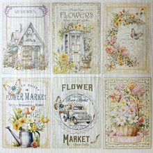Cargar imagen en el visor de la galería, Ciao Bella - 6X6 Deluxe Paper - Pearl - Flower Shop. Includes 5 sheets. Available at Embellish Away located in Bowmanville Ontario Canada.