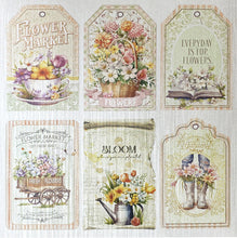 Cargar imagen en el visor de la galería, Ciao Bella - 6X6 Deluxe Paper - Pearl - Flower Shop. Includes 5 sheets. Available at Embellish Away located in Bowmanville Ontario Canada.