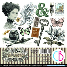 Load image into Gallery viewer, Ciao Bella - 6X6 Fussy Cut Pad - Typographic. Includes 24 Sheets. Available at Embellish Away located in Bowmanville Ontario Canada.