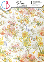 Load image into Gallery viewer, Ciao Bella - A4 Deluxe Paper - Pearl - Flower Shop. Includes 5 sheets. Available at Embellish Away located in Bowmanville Ontario Canada.