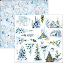 Load image into Gallery viewer, Ciao Bella - Fussy Cut Pad 6x6 24/Pkg - Winter Journey. With beautiful snowy images the Winter Journey collection has a cool color palette of ice blue and white perfect for your Winter projects and greeting cards. Available at Embellish Away located in Bowmanville Ontario Canada.