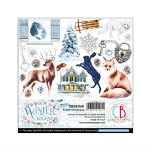 Load image into Gallery viewer, Ciao Bella - Fussy Cut Pad 6x6 24/Pkg - Winter Journey. With beautiful snowy images the Winter Journey collection has a cool color palette of ice blue and white perfect for your Winter projects and greeting cards. Available at Embellish Away located in Bowmanville Ontario Canada.