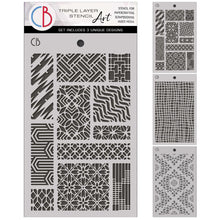 Charger l'image dans la galerie, Ciao Bella - Triple Layer Stencil Art Set - Eastern Journey. Includes 3 designs. Available at Embellish Away located in Bowmanville Ontario Canada.