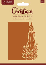 Load image into Gallery viewer, Crafter's Companion - Die - Christmas by Candlelight - Traditional Candle. Size: 2.4'' x 5.7'' Available at Embellish Away in Bowmanville Ontario Canada.