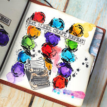 Cargar imagen en el visor de la galería, Elizabeth Craft - Clear Stamps - Journal Dates & Months - Journal Your Life. This is a versatile stamp for a variety of occasions. Available at Embellish Away located in Bowmanville Ontario Canada. Example by brand ambassador.