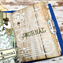 Cargar imagen en el visor de la galería, Elizabeth Craft - Clear Stamps - Journal Dates & Months - Journal Your Life. This is a versatile stamp for a variety of occasions. Available at Embellish Away located in Bowmanville Ontario Canada. Example by brand ambassador.