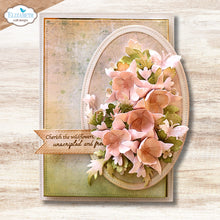 गैलरी व्यूवर में इमेज लोड करें, Elizabeth Craft - Metal Die - Columbine. Available at Embellish Away located in Bowmanville Ontario Canada. Example by brand ambassador.