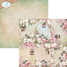 Charger l'image dans la galerie, Double-sided sheets with unique designs, birds, florals, and delicate patterns in a soft color palette. At Embellish Away in Bowmanville Ontario Canada.