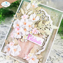 गैलरी व्यूवर में इमेज लोड करें, 4 sizes of elegant 3D cherry blossoms, perfect for adding depth and layers to your floral designs. Available at Embeillish Away located in Bowmanville Ontario Canada. Example by brand ambassador.