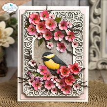 गैलरी व्यूवर में इमेज लोड करें, 4 sizes of elegant 3D cherry blossoms, perfect for adding depth and layers to your floral designs. Available at Embeillish Away located in Bowmanville Ontario Canada. Example by brand ambassador.