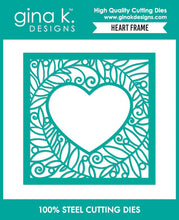 Charger l'image dans la galerie, Gina K. Designs - BUNDLE Stencil & Die Set - Heart Frame. Available at Embellish Away in Bowmanville Ontario Canada.