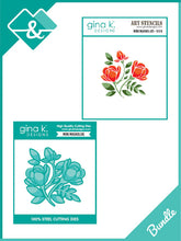 Charger l'image dans la galerie, Gina K. Designs - BUNDLE Stencil & Die Set - Mini Magnolia. Available at Embellish Away in Bowmanville Ontario Canada.