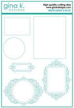 Load image into Gallery viewer, Gina K. Designs - Dies Master Layouts 12. Gina K Designs wafer thin metal-etched dies are the highest quality available for your paper crafting projects. Available at Embellish Away located in Bowmanville Ontario Canada.