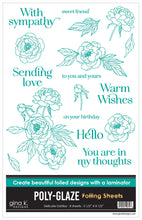 Charger l'image dans la galerie, Gina K. Designs - Poly-Glaze Foiling Sheets - Delicate Dahlias. 5 sheets 5 1/2" X 8 1/2". Available at Embellish Away located in Bowmanville Ontario Canada.